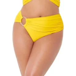 Swimsuits For All Women’s Plus Size Side Ring Bikini Bottom