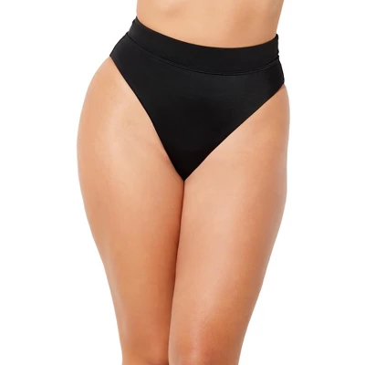 Swimsuits For All Women’s Plus Size High Waist Cheeky Bikini Brief - Image 3
