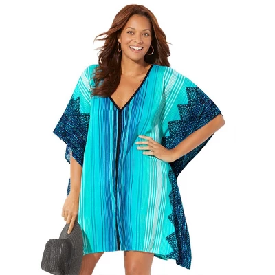 Swimsuits For All Women’s Plus Size Kelsea Cover Up Tunic - Image 4