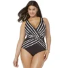 Swimsuits For All Women’s Plus Size Surplice One Piece Swimsuit