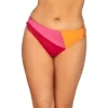 Swimsuits For All Women’s Plus Size Romancer Colorblock Bikini Bottom