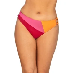 Swimsuits For All Women’s Plus Size Romancer Colorblock Bikini Bottom