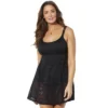 Swimsuits For All Women’s Plus Size Crochet Lingerie Strap Swimdress