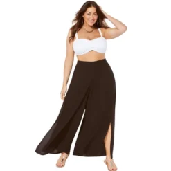Swimsuits For All Women’s Plus Size Mara Beach Pant With Side Slits