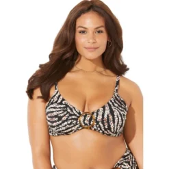Swimsuits For All Women’s Plus Size Starlet Underwire Bikini Top