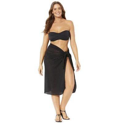 Swimsuits For All Women’s Plus Size Remi Convertible Cover Up Sarong - Image 4