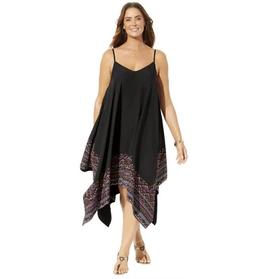 Swimsuits For All Women’s Plus Size Diane Handkerchief Cover Up Dress