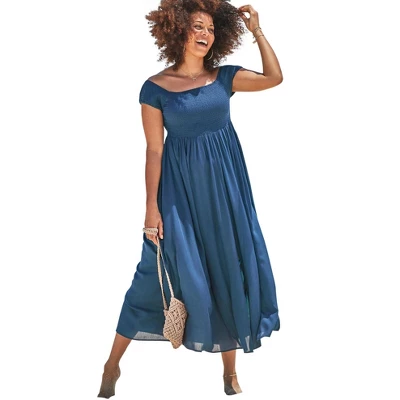 Swimsuits For All Women’s Plus Size Harper Tie Dye Cover Up Maxi Dress - Image 5