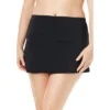 Swimsuits For All Women’s Plus Size Side Slit Swim Skirt