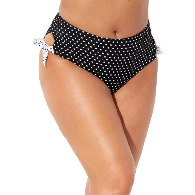Swimsuits For All Women’s Plus Size Bow High Waist Brief - Image 4