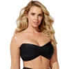 Swimsuits For All Women’s Plus Size Valentine Ruched Bandeau Bikini Top