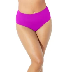Swimsuits For All Women’s Plus Size Chlorine Resistant Full Coverage Brief