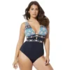Swimsuits For All Women’s Plus Size Plunge One Piece Swimsuit